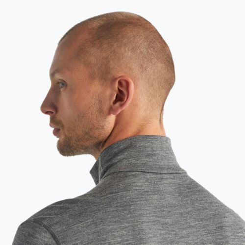 Uomo Icebreaker 200 Oasis Half Zip manica lunga termica gritstone heather
