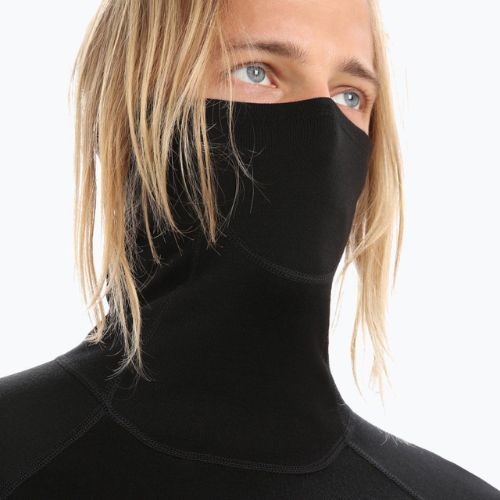 Icebreaker Merino Roll Neck Thermal Longsleeve uomo nero