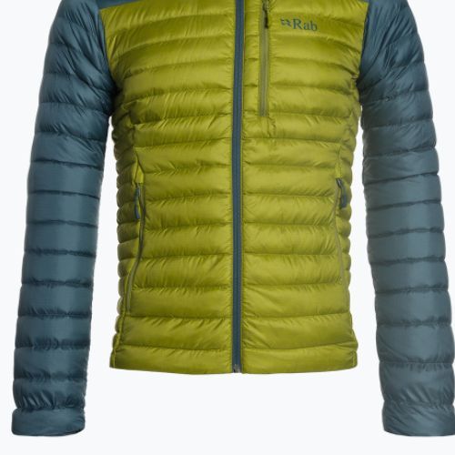 Piumino Rab Microlight Alpine da uomo blu orione/verde lampone