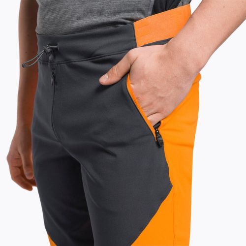 Pantaloni softshell da uomo The North Face Dawn Turn cono arancio/grigio asfalto/nero