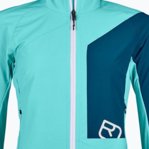 Giacca softshell donna ORTOVOX Berrino con cappuccio cascata di ghiaccio