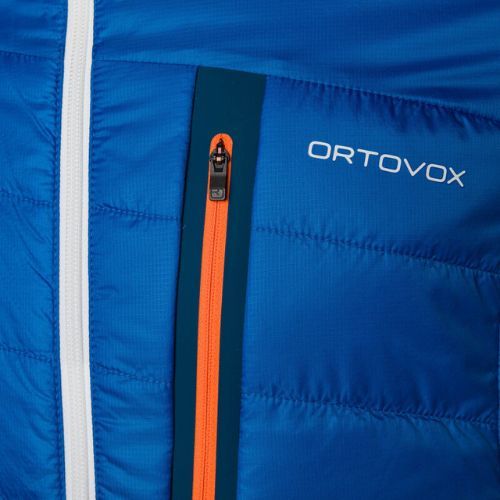 Giacca ibrida ORTOVOX Swisswool da uomo Piz Boval blu petrolio