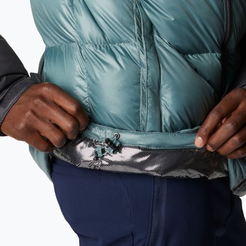 Piumino Columbia Pike Lake da uomo con cappuccio in metallo lucido/squalo