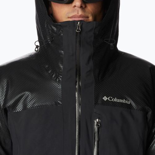 Giacca da sci Columbia Snow Slab Black Dot nera da uomo