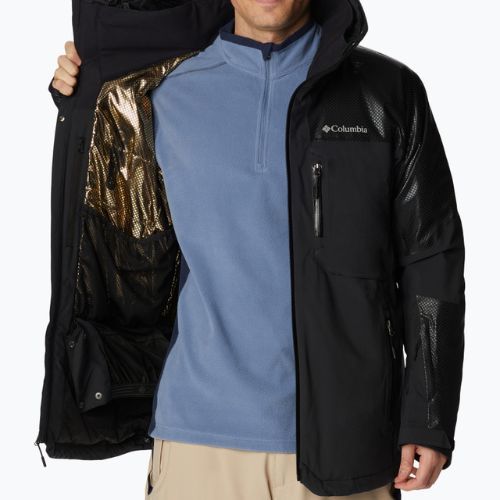 Giacca da sci Columbia Snow Slab Black Dot nera da uomo