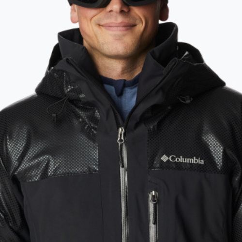 Giacca da sci Columbia Snow Slab Black Dot nera da uomo
