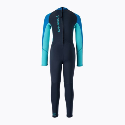 O'Neilller Reactor-2 2 mm Back Zip Full slate/lt aqua/ocean schiuma da nuoto per bambini