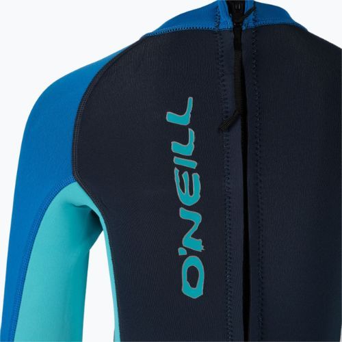 O'Neilller Reactor-2 2 mm Back Zip Full slate/lt aqua/ocean schiuma da nuoto per bambini