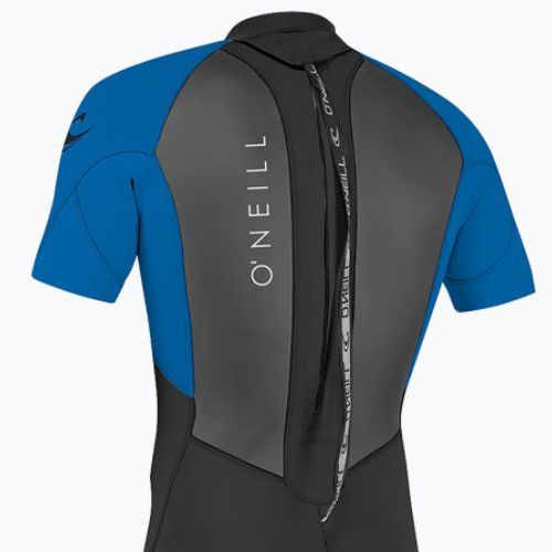 O'Neill Reactor-2 2 mm Back Zip S/S Spring nero/oceano schiuma da nuoto per bambini