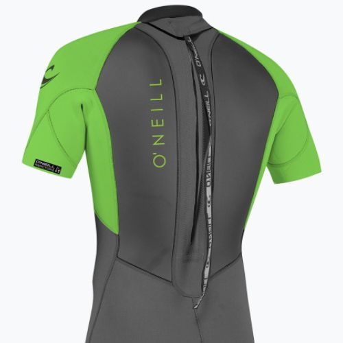 O'Neill Reactor-2 2 mm Back Zip S/S Spring graph/dayglo schiuma da nuoto per bambini
