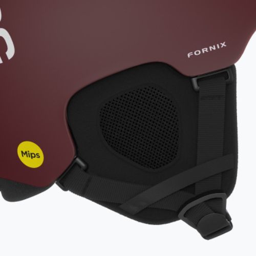 Casco da sci POC Fornix MIPS rosso granata opaco