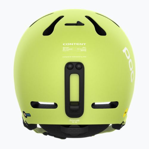 Casco da sci POC Fornix MIPS limone calcite opaco