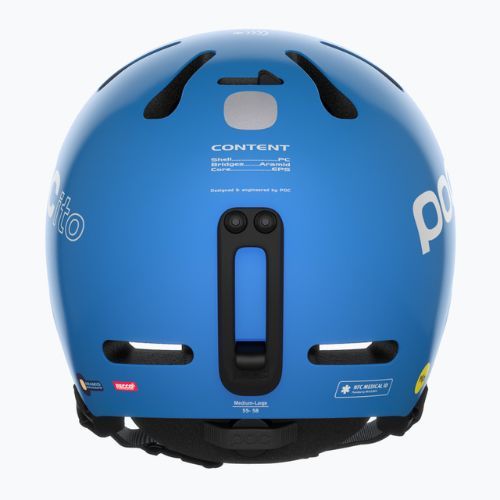 Casco da sci per bambini POC POCito Fornix MIPS blu fluorescente