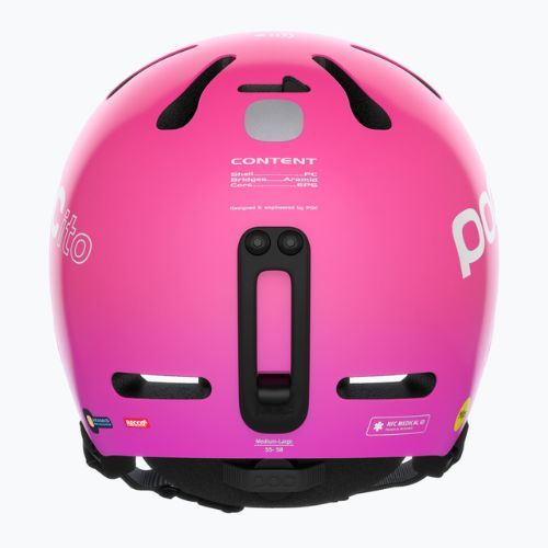 Casco da sci per bambini POC POCito Fornix MIPS rosa fluorescente