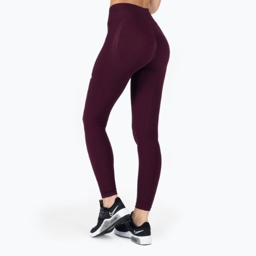 Leggings da allenamento da donna Gym Glamour Push Up grape