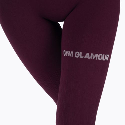 Leggings da allenamento da donna Gym Glamour Push Up grape