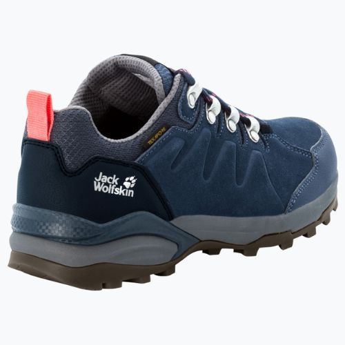 Stivali da trekking da donna Jack Wolfskin Refugio Texapore Low blu scuro/grigio