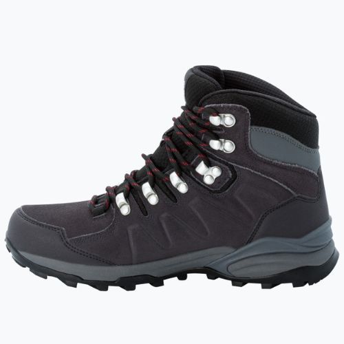 Stivali da trekking Jack Wolfskin da donna Refugio Texapore Mid acciaio scuro/viola