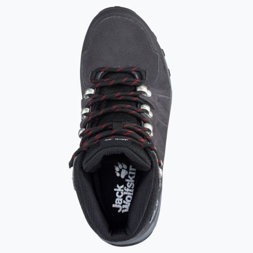 Stivali da trekking Jack Wolfskin da donna Refugio Texapore Mid acciaio scuro/viola