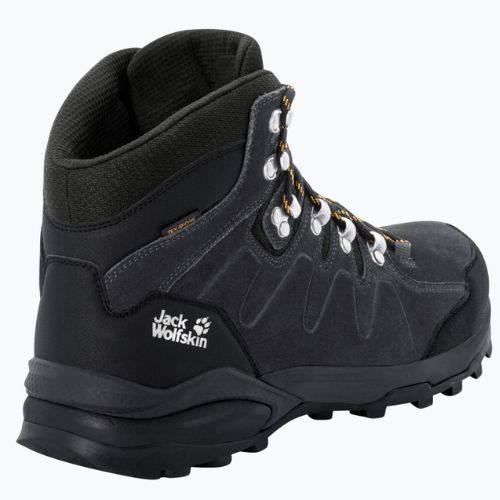 Jack Wolfskin Refugio Texapore Mid stivali da trekking da uomo phantom/burly yellow xt