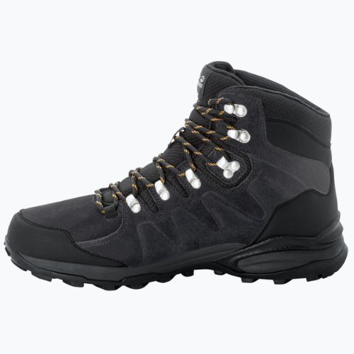 Jack Wolfskin Refugio Texapore Mid stivali da trekking da uomo phantom/burly yellow xt