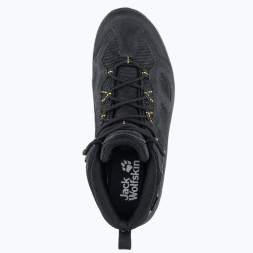 Jack Wolfskin stivali da trekking da uomo Vojo 3 Texapore Mid nero/giallo bordeaux xt