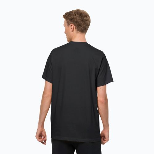 Maglietta da trekking Jack Wolfskin da uomo Essential nero