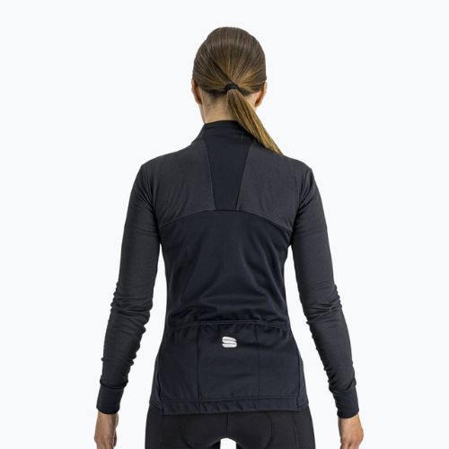 Maglia termica Sportful Kelly da donna manica lunga ciclismo nero