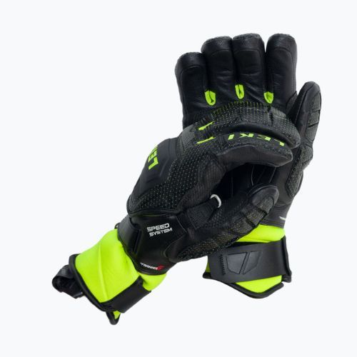 LEKI Guanti da sci da uomo Worldcup Race Flex S Speed System nero-verde 649802301080