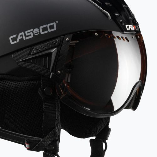 CASCO casco da sci SP-2 Carbonic Visor nero