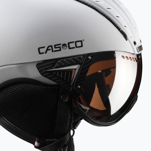 CASCO casco da sci SP-2 Carbonic Visor bianco