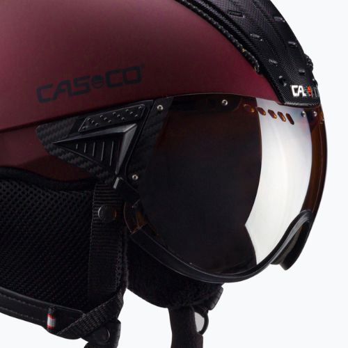 CASCO Casco da sci SP-2 Carbonic Visiera rossa