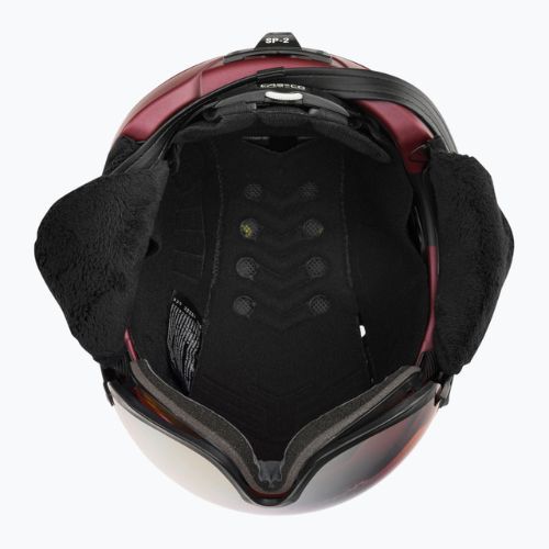 CASCO Casco da sci SP-2 Carbonic Visiera rossa