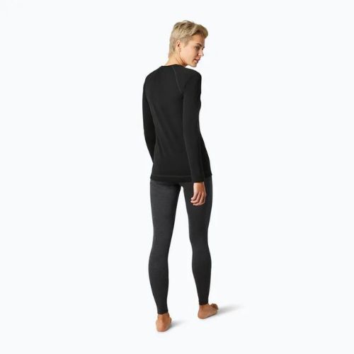 Smartwool Merino 250 Baselayer Crew da donna in scatola manica lunga termica nera
