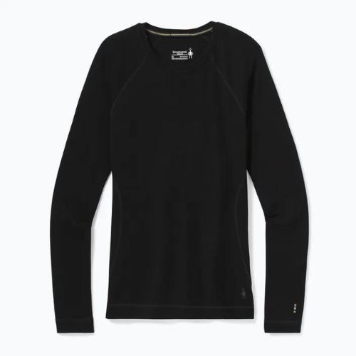Smartwool Merino 250 Baselayer Crew da donna in scatola manica lunga termica nera
