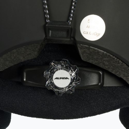 Casco da sci Alpina Arber nero opaco