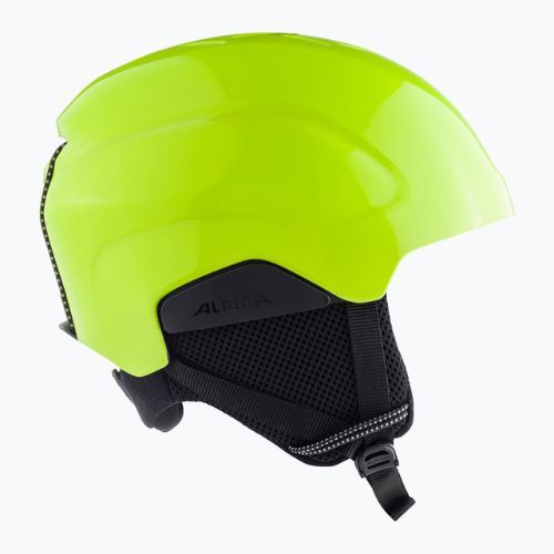 Casco da sci Alpina Pizi per bambini neon/giallo opaco