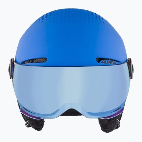 Casco da sci Alpina per bambini Zupo Visor Q-Lite blu opaco