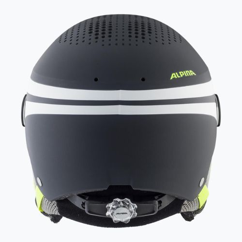 Casco da sci Alpina per bambini Zupo Visor Q-Lite carbone/neon opaco