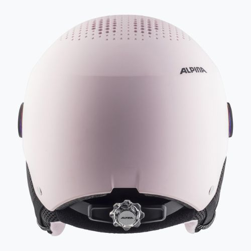Casco da sci Alpina per bambini Zupo Visor Q-Lite rosa opaco