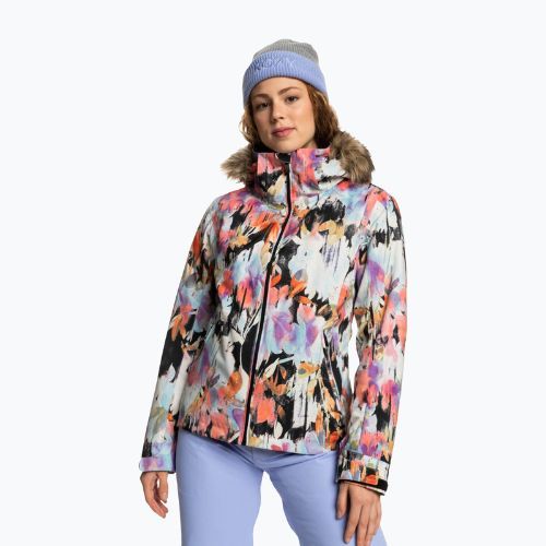 Giacca da snowboard da donna ROXY Jet Ski nero vero tenerezza