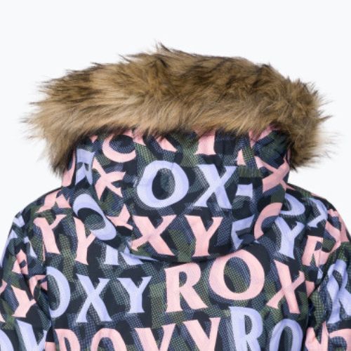 Giacca da snowboard per bambini ROXY Jet Ski con scritte in nero