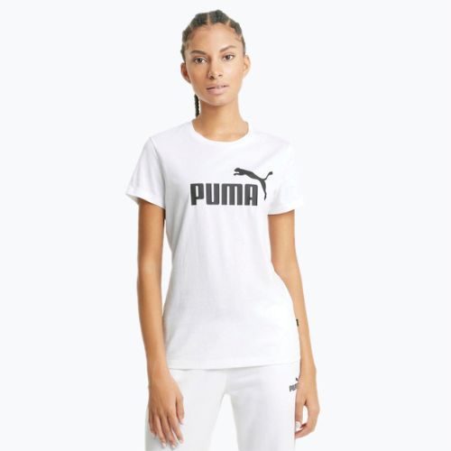 Maglietta da allenamento da donna PUMA ESS Logo puma bianco