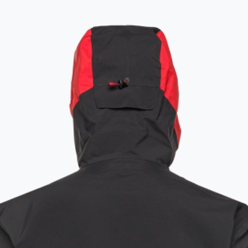 BLACKYAK giacca da pioggia da uomo Barzona rosso fuoco