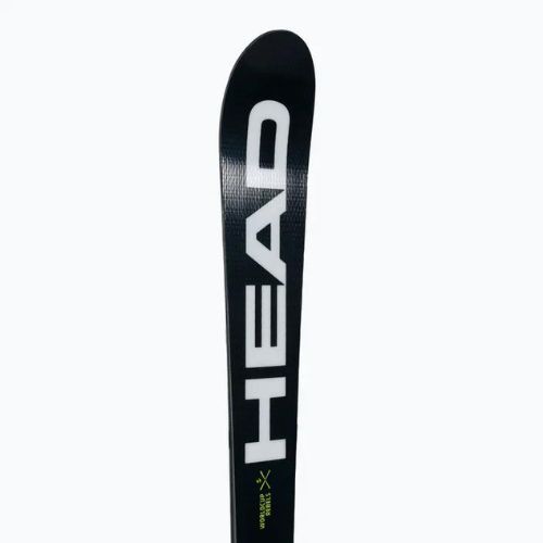 Sci da discesa per bambini HEAD WC e.Race Team SW Jrs + attacchi Jrs 7.5 nero/giallo