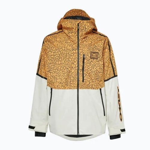 Giacca da snowboard Oakley TC Gunn 2.0 RC Shell giallo crackle pt/bianco da uomo