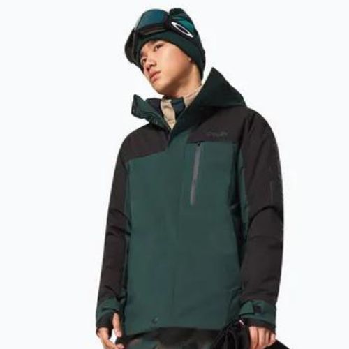 Giacca da snowboard Oakley TNP TBT Insulated verde hunter/blackout da uomo