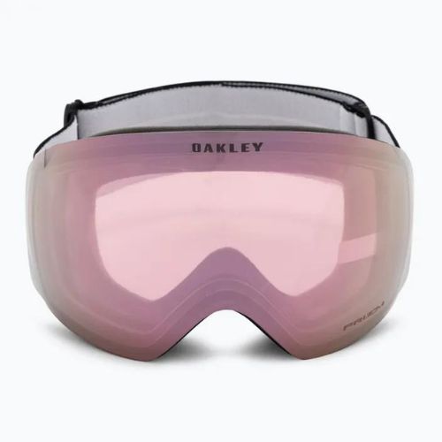 Oakley Flight Deck L nero opaco/prizm snow hi pink iridium occhiali da sci