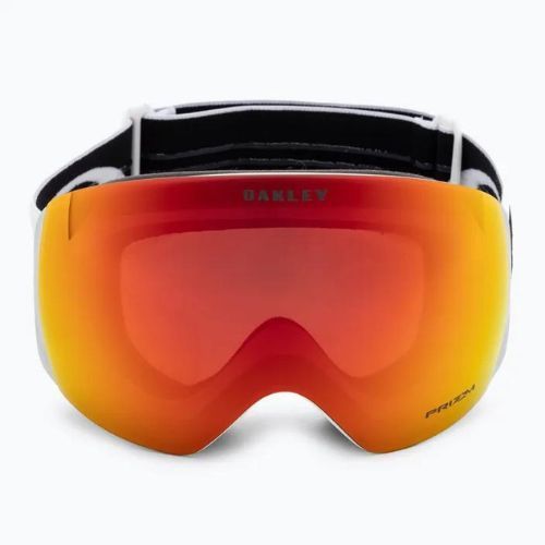 Oakley Flight Deck L bianco opaco/prizm snow torch iridium occhiali da sci