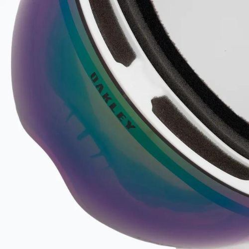 Oakley Flight Deck M bianco opaco/prizm snow jade iridium occhiali da sci